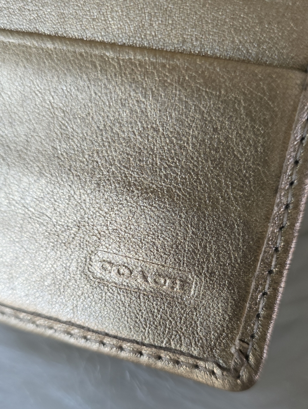 Coach Ashley Floral Canvas Wallet with Gold Trim - Green & Purple GUC - Picture 8 of 16